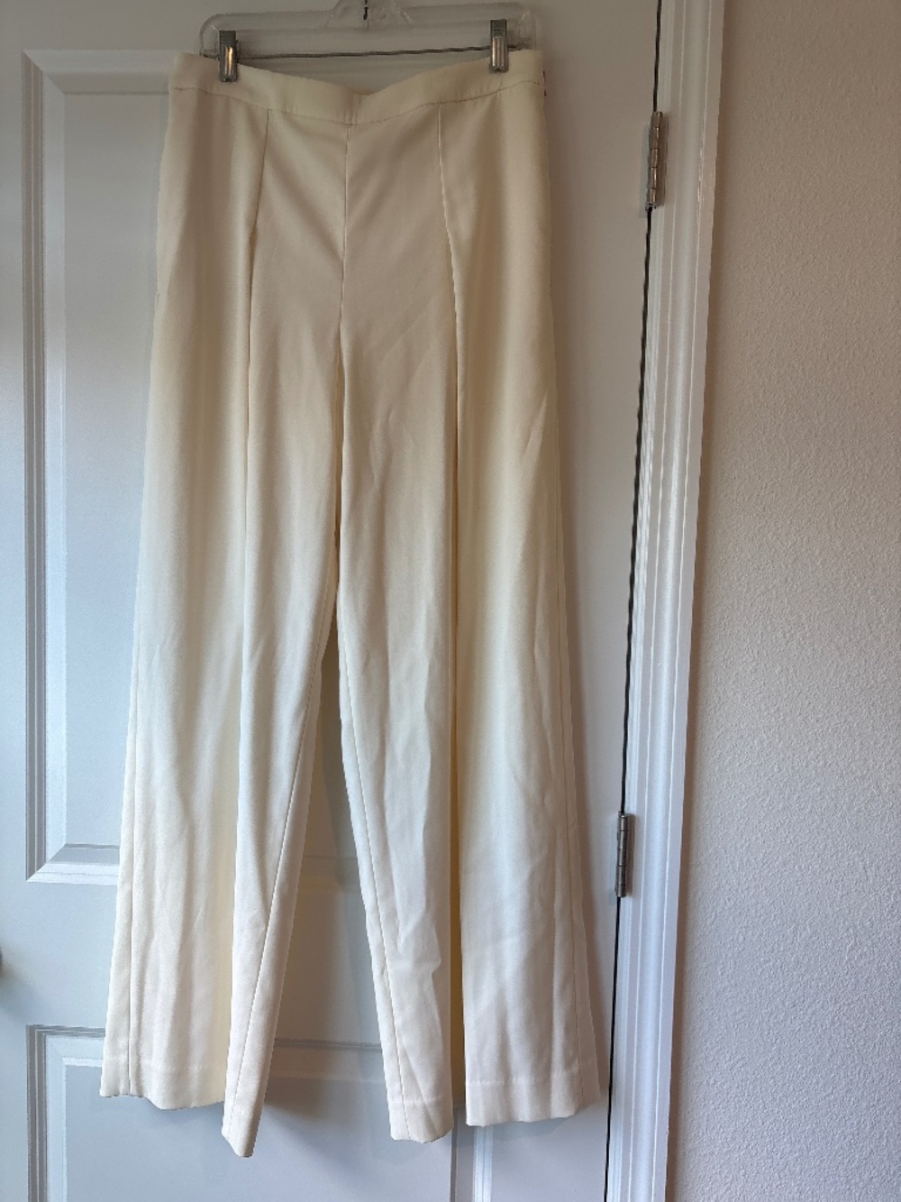 Ralph Lauren Winter White Evening Pleated Pants